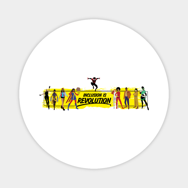 (Yellow Band) Inclusion Is Revolution Magnet by ForAllNerds